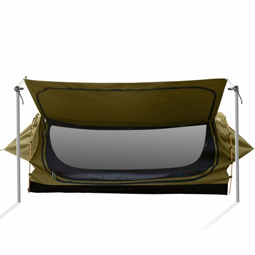 Mountview Double Swag Camping Swags Canvas Dome Tent Free Standing