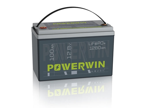Powerwin BT100 LiFePO4 Deep Cycle 1280Wh with BMS 4000+ Cycles for